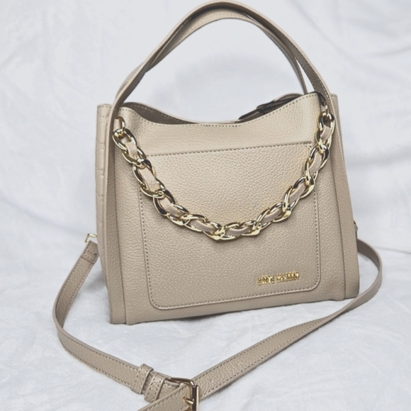 *NEW* Steve Madden Small Leather Tote Bag - Picture 2 of 9